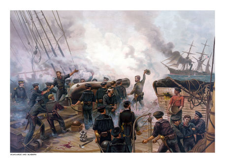 885-kearsarce-and-alabama-civil-war-naval-battle-poster