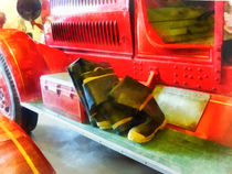 Two Pairs of Boots on Fire Truck von Susan Savad