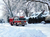 Firemen - Winter Emergency by Susan Savad