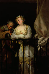Maja and Celestina on a Balcony by Francisco Jose de Goya y Lucientes