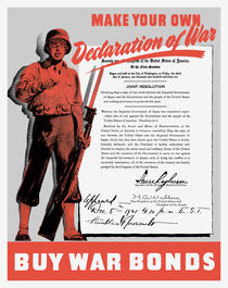 Make Your Own Declaration Of War -- WW2 Propaganda von warishellstore