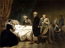 George Washington On His Deathbed by warishellstore