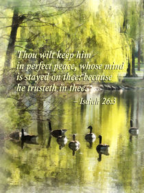 Isaiah 26-3 Thou wilt keep him in perfect peace by Susan Savad