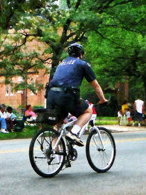Police Bicycle Patrol by Susan Savad