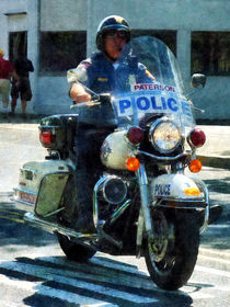 Motorcycle Cop by Susan Savad