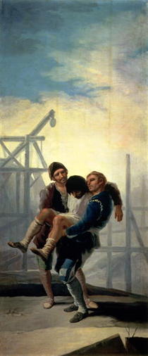 The Injured Mason von Francisco Jose de Goya y Lucientes