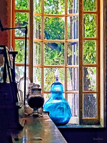 Blue Apothecary Bottle by Susan Savad