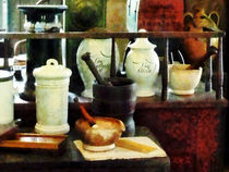 Mortar, Pestles and White Jars by Susan Savad