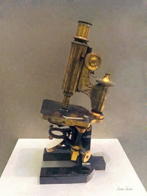 Vintage Microscope by Susan Savad