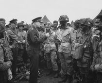 Ike Talking With Airborne On D-Day by warishellstore