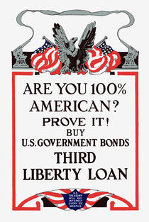 Are you 100% American? Buy Bonds von warishellstore