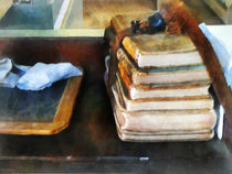 Old School Books and Slate by Susan Savad