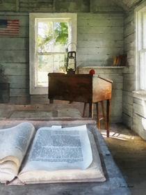 One Room Schoolhouse with Book by Susan Savad
