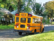 Parked School Bus by Susan Savad