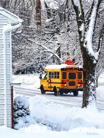 On the Way to School in Winter by Susan Savad