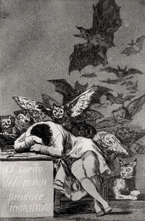 The Sleep of Reason Produces Monsters von Francisco Jose de Goya y Lucientes