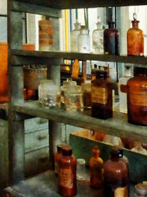 Bottles of Chemicals Tall and Short by Susan Savad
