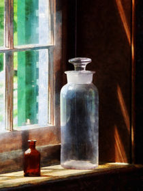 Reagent Bottle and Small Brown Bottle by Susan Savad