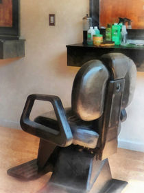 Barber Chair and Hair Supplies  by Susan Savad