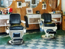 Corner Barber Two Chairs by Susan Savad
