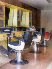 Small Town Barber Shop by Susan Savad