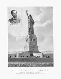 Statue of Liberty And Bartholdi Portrait by warishellstore