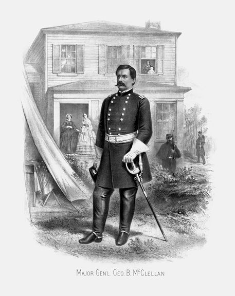 1002-general-george-mcclellan-camp-seminary-civil-war-poster-print
