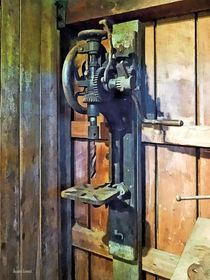 Drill Press in Shop by Susan Savad