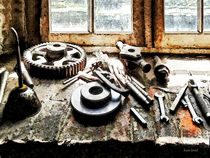 Gears and Wrenches in Machine Shop by Susan Savad