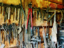 Wall of Tools and Shop Apron by Susan Savad