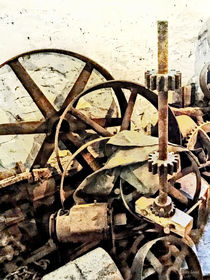 Wheels and Gears in Grist Mill by Susan Savad