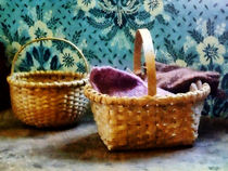 Basket With Knitting by Susan Savad