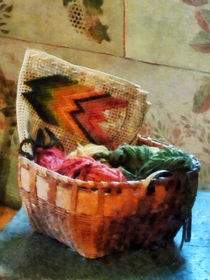 Basket of Yarn and Tapestry by Susan Savad