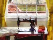 Farm House With Sewing Machine by Susan Savad