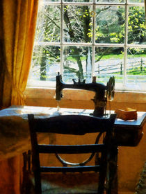 Sewing Machine By Window by Susan Savad