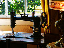 Sewing Machine and Lamp by Susan Savad