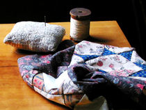 Thread, Pincushion and Cloth by Susan Savad