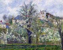 The Vegetable Garden with Trees in Blossom, Spring, Pontoise von Camille Pissarro