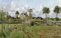 Landscape, Louveciennes von Camille Pissarro