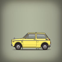 Honda N360 Yellow Kei Car (Square) by monkeycrisisonmars