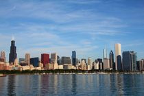 Die Spiegelung der Skyline von Chicago von ann-foto