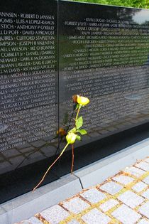 Ohne Worte ... Rose am Vietnam Veterans Memorial by ann-foto