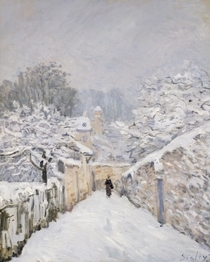 Snow at Louveciennes von Alfred Sisley