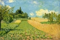 The Cornfield  by Alfred Sisley