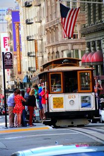 Rasante Fahrt im Cable Car San Francisco von ann-foto