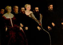 Seven members of the Soranzo Family  von Jacopo Robusti Tintoretto