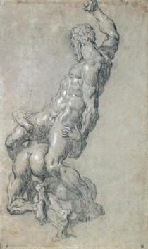Samson Killing the Philistines  by Jacopo Robusti Tintoretto
