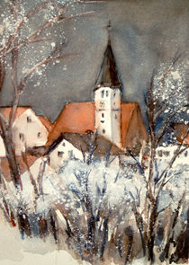 Winterliches Eggstetten - Kirche