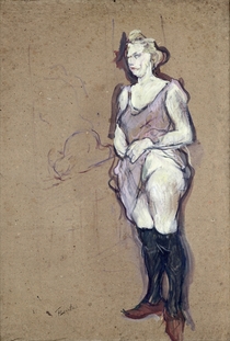 The Medical Inspection: Blonde Prostitute by Henri de Toulouse-Lautrec