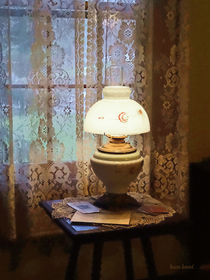 Parlor With Hurricane Lamp by Susan Savad